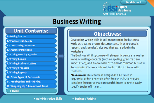 Business Writing - eBSI Export Academy