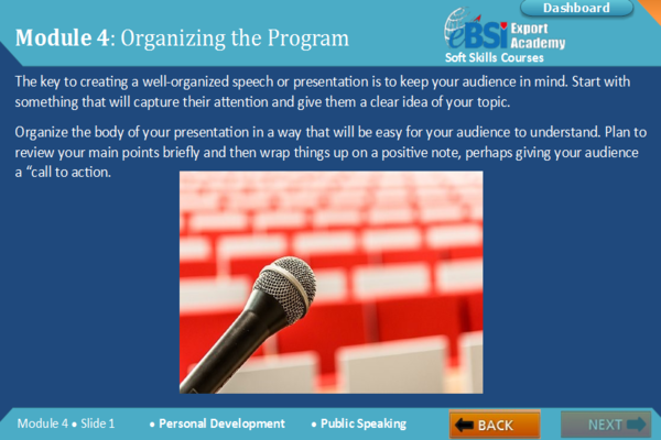 Public Speaking - eBSI Export Academy