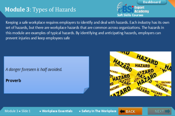 Safety in the Workplace - eBSI Export Academy