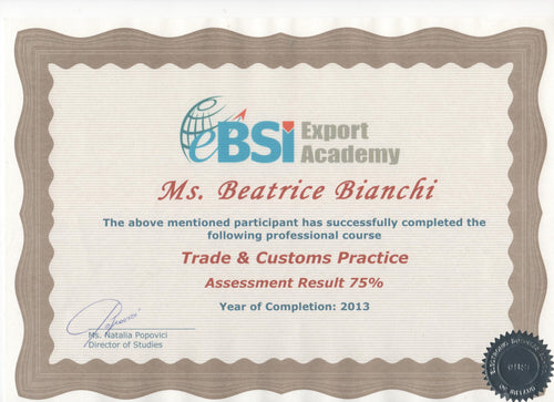 TCP Trade & Customs Practice - eBSI Export Academy