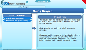 Using Dragon - eBSI Export Academy