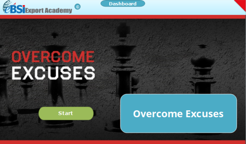 Overcome Excuses - eBSI Export Academy