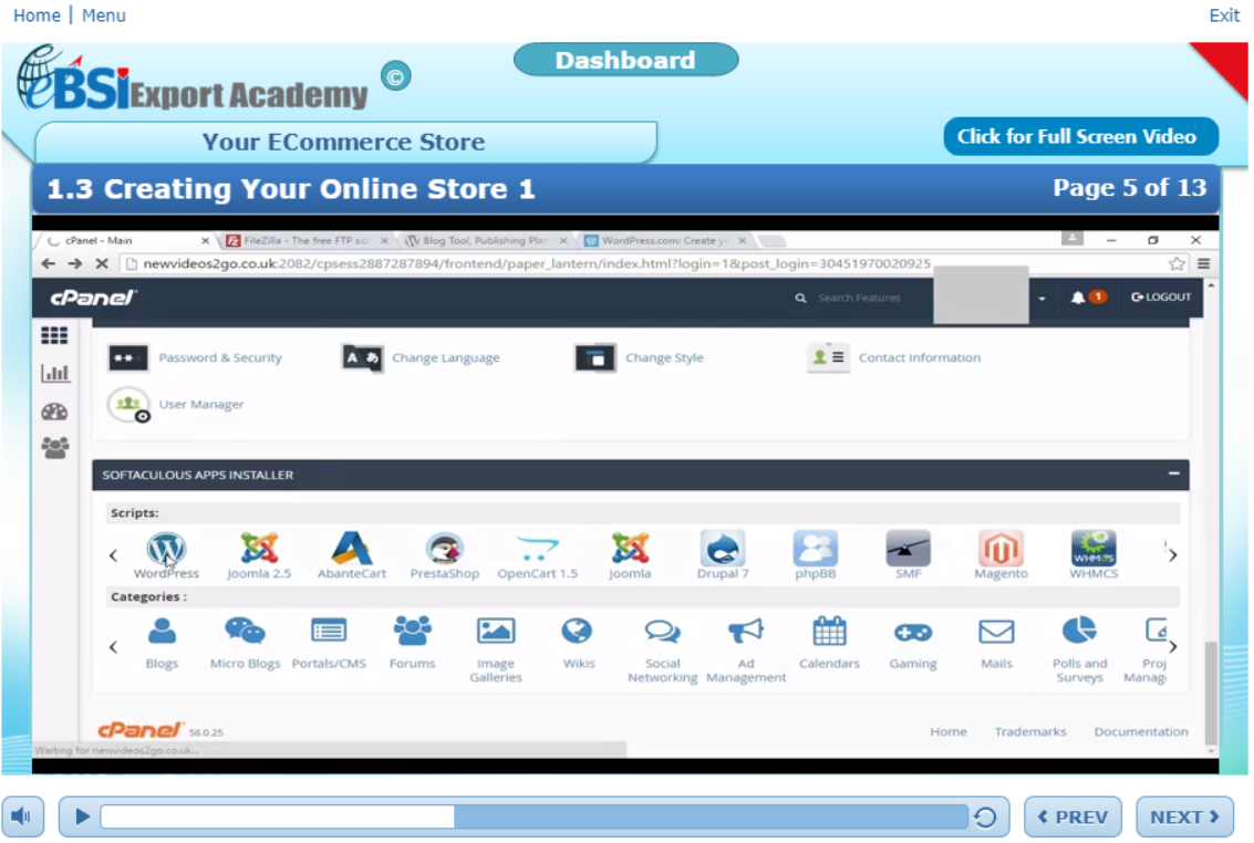 Your ECommerce Store - eBSI Export Academy