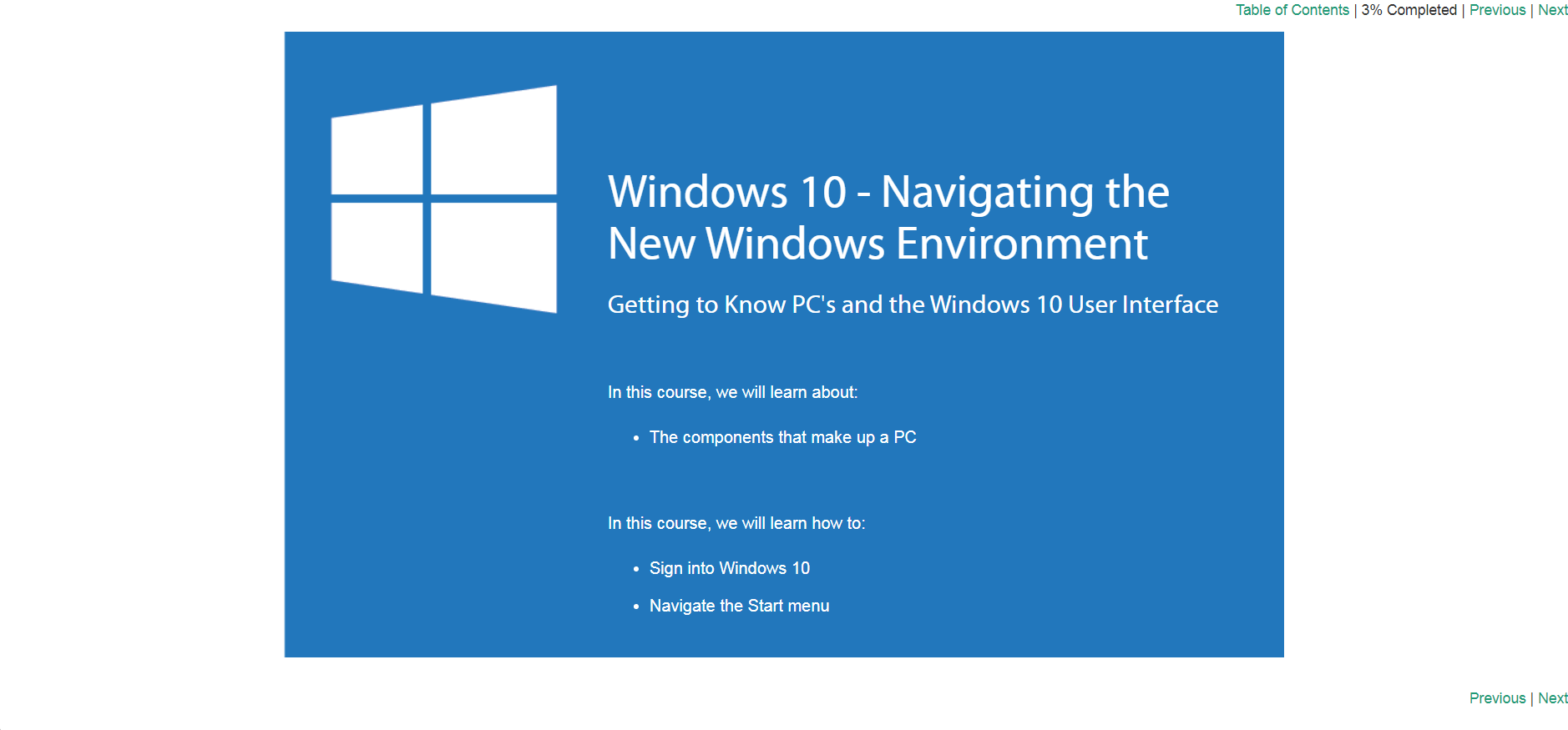 Windows 10: Navigating the New Windows Environment – eBSI Export Academy