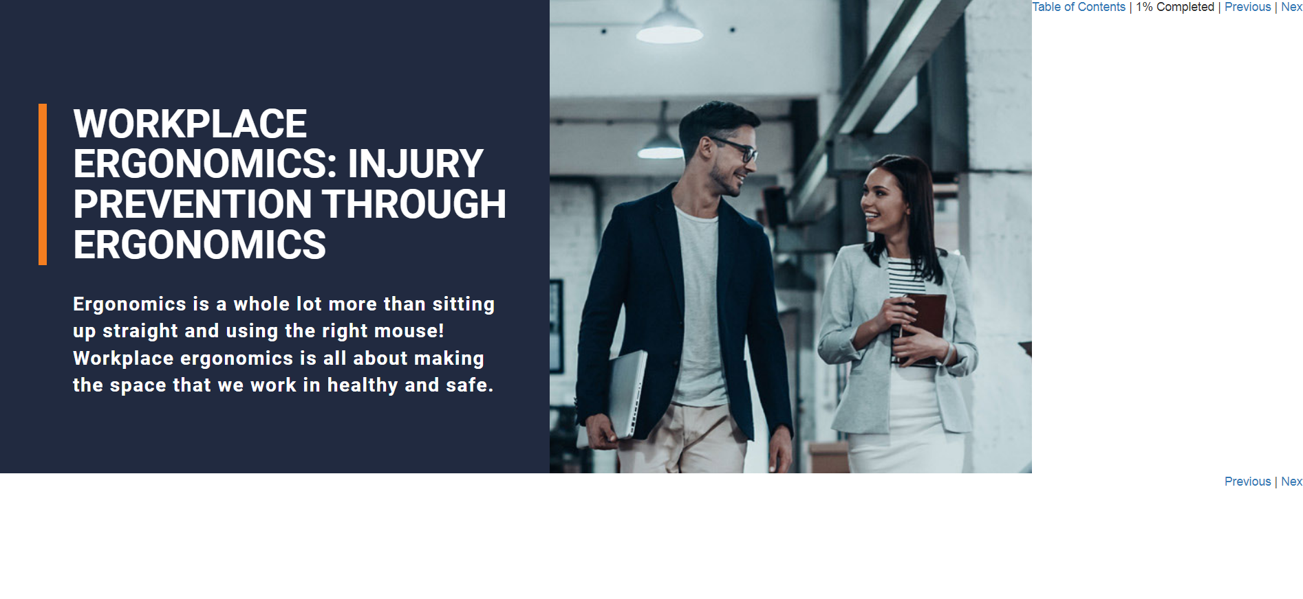 Workplace Injury Prevention Through Ergonomics - eBSI Export Academy
