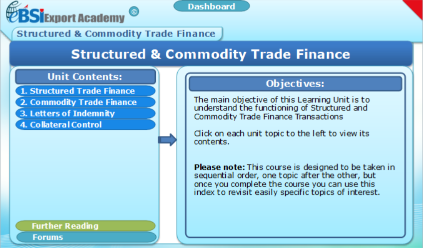 Structured Commodity Trade Finance - eBSI Export Academy