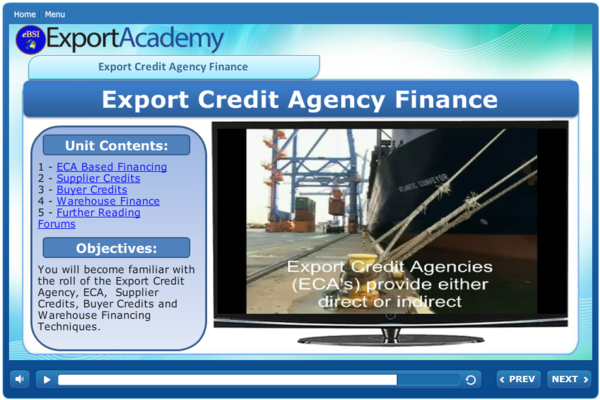 Export Credit Agency Finance - eBSI Export Academy