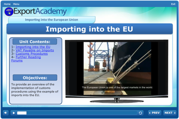 Importing into the EU - eBSI Export Academy