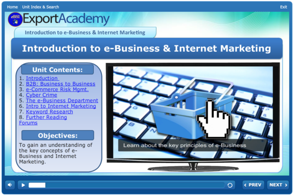 Introduction to e-Business and Internet Marketing - eBSI Export Academy