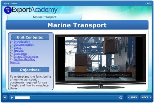 Marine Transport - eBSI Export Academy