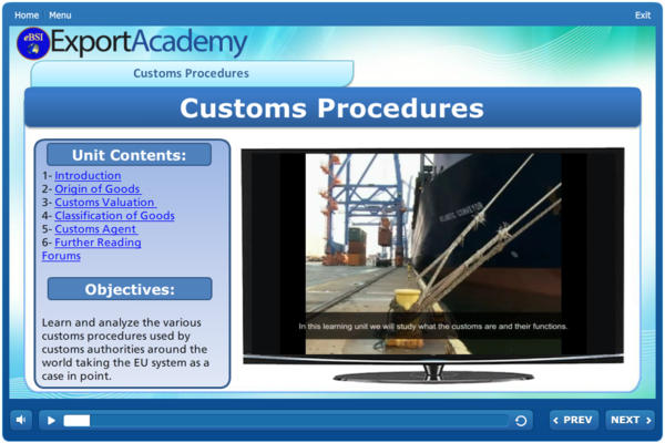 Customs Procedures - eBSI Export Academy