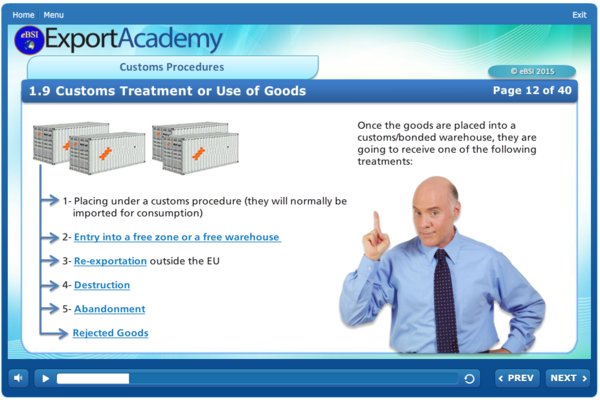 Customs Procedures - eBSI Export Academy