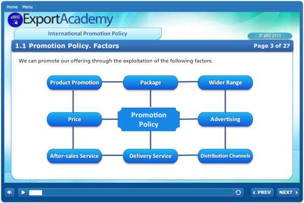 International Promotion Policy - eBSI Export Academy