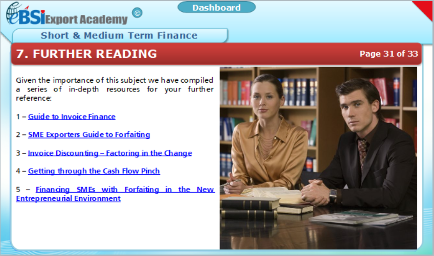 Short and Medium Term Finance - eBSI Export Academy