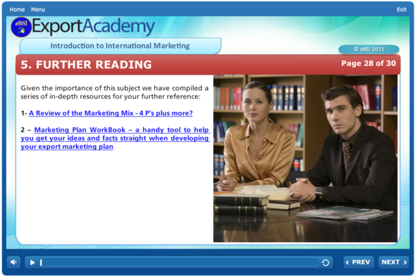 Introduction to International Marketing - eBSI Export Academy