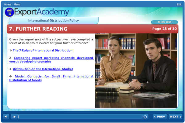 International Distribution Policy - eBSI Export Academy