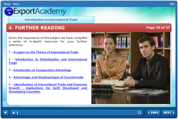 Introduction to International Trade - eBSI Export Academy